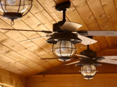 Ceiling fan installed by an electrician