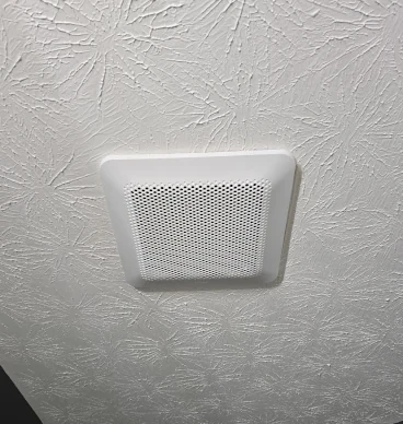 Panasonic Bathroom fan installed in bathroom ceiling by The Power Doctor