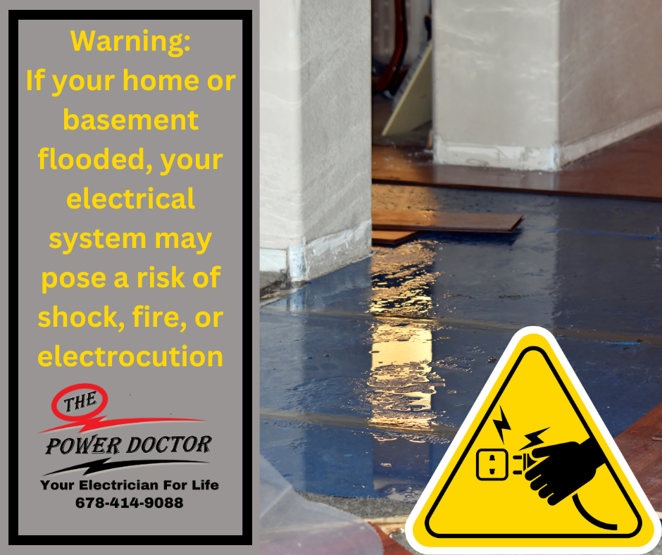 A house with water damage under the floor boards