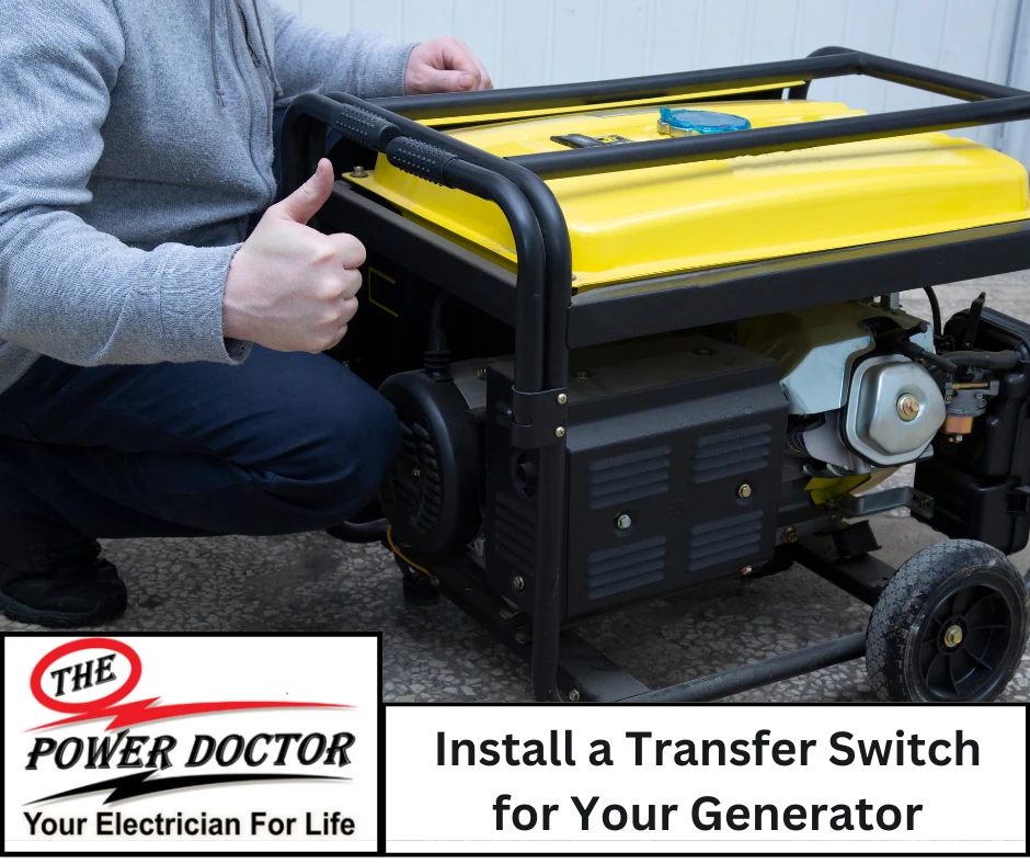 A yellow generator