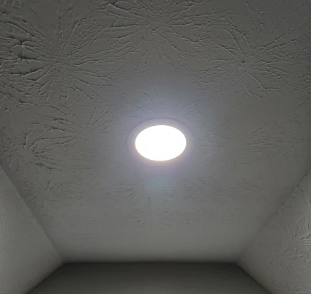 Halo recessed lighting installed in the ceiling by The Power Doctor
