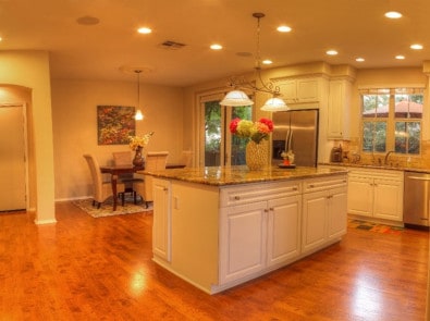 Recessed lighting installed by an electrician