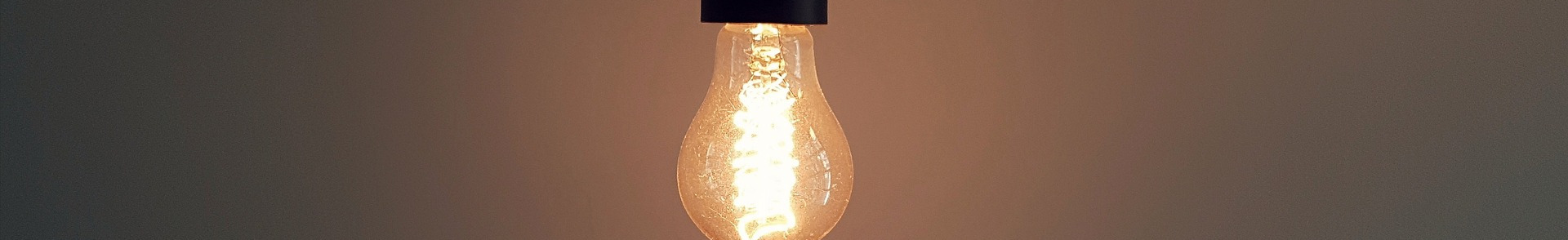 Light bulb hanging from the ceiling